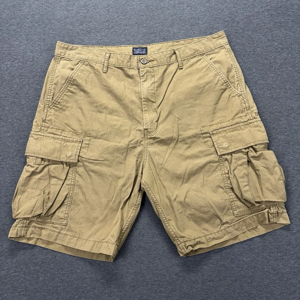 Levi's Cargo Shorts Mens 38x9 Brown Ripstop Workwear Utility Hike‎ Camp Outdoors